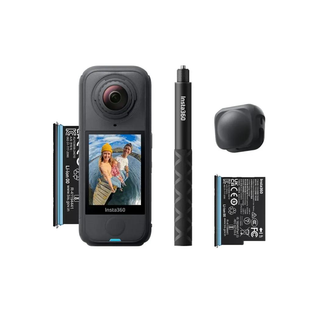 Insta360X4AirStarterBundle-Lightweight8K360AIActionCamSelfiestick2xbatterylenscap