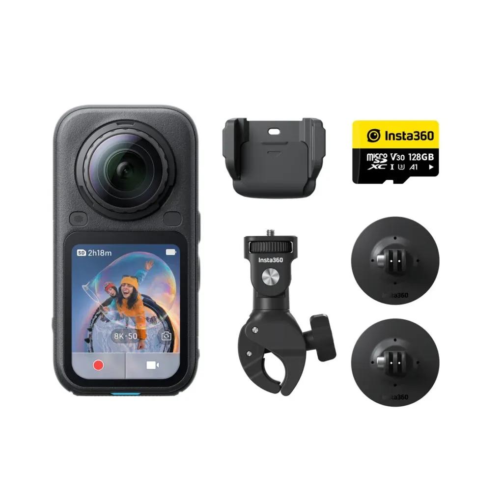 Insta360X6MotorcycleBundle-8K1SensorsTripleAIChipOLEDDisplay360ActionCamera