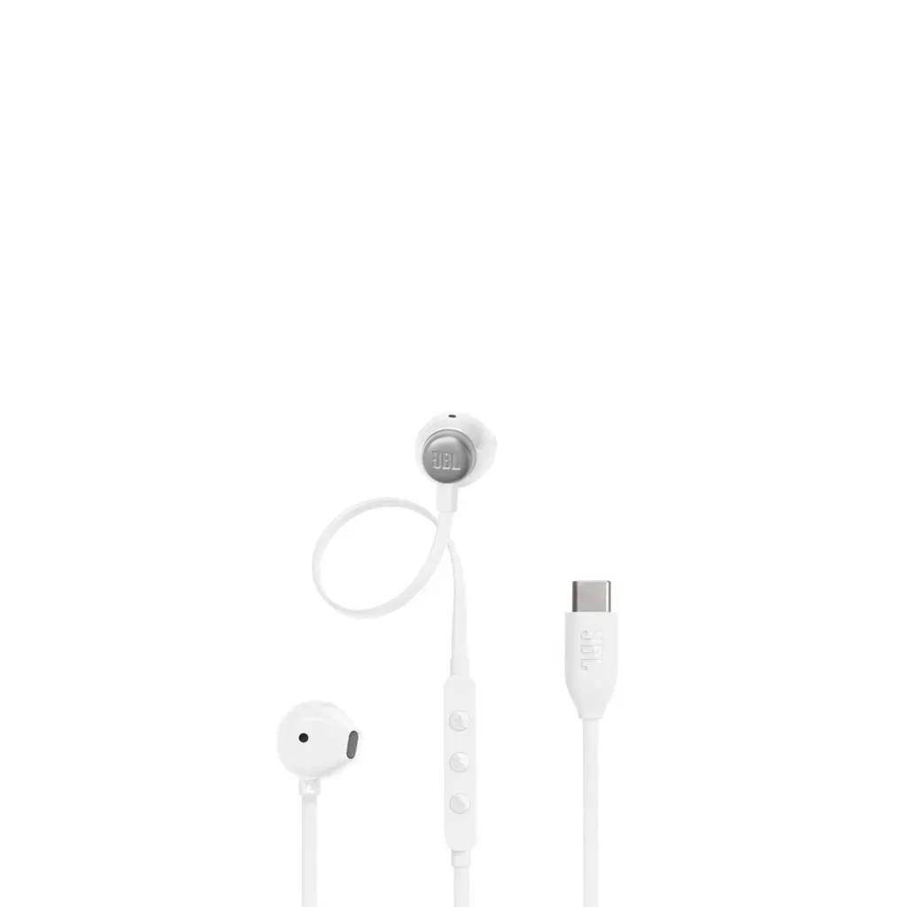 JBLTune305CEar-BudsHeadphonesUSB-CHi-ResWhite-JBLT305CWHT