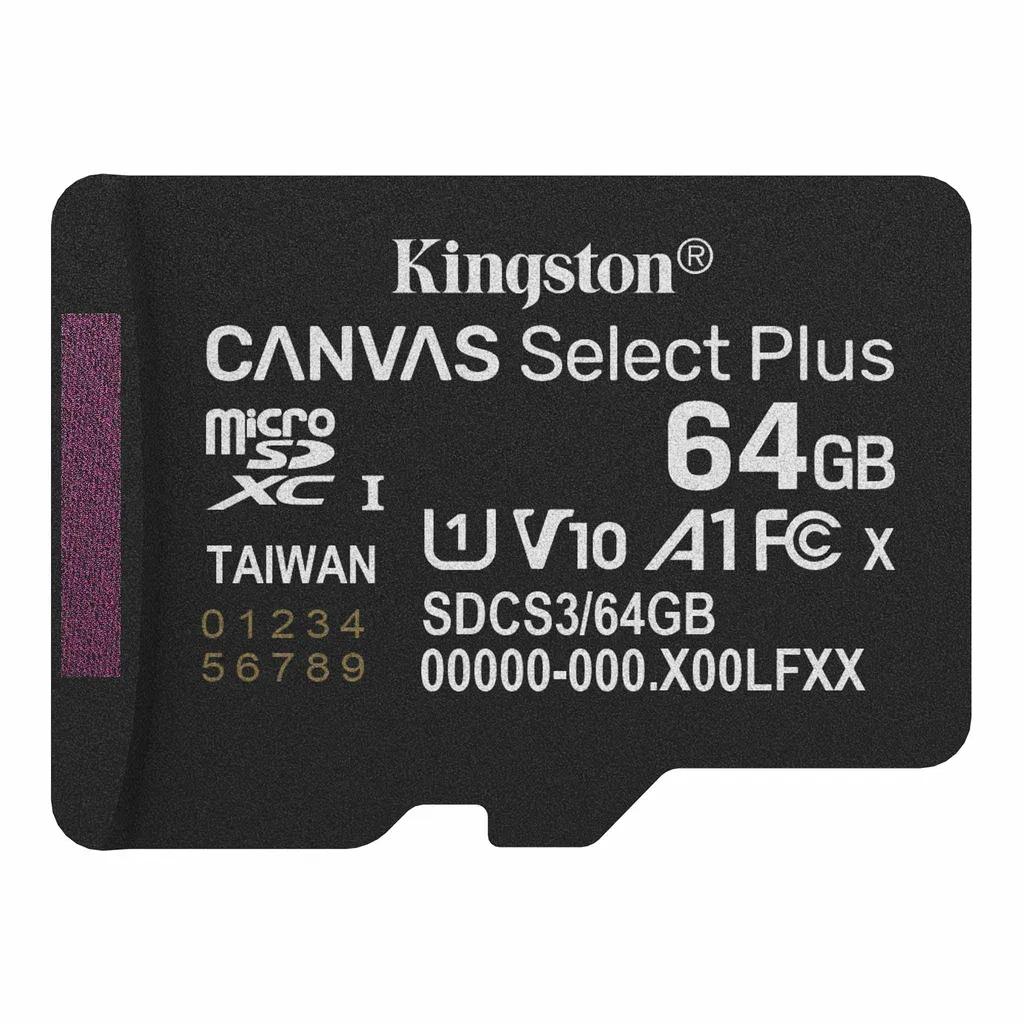 KINGSTONMemoryCardMicroSDCanvasSelectPlusSDCS364GBSPClass10
