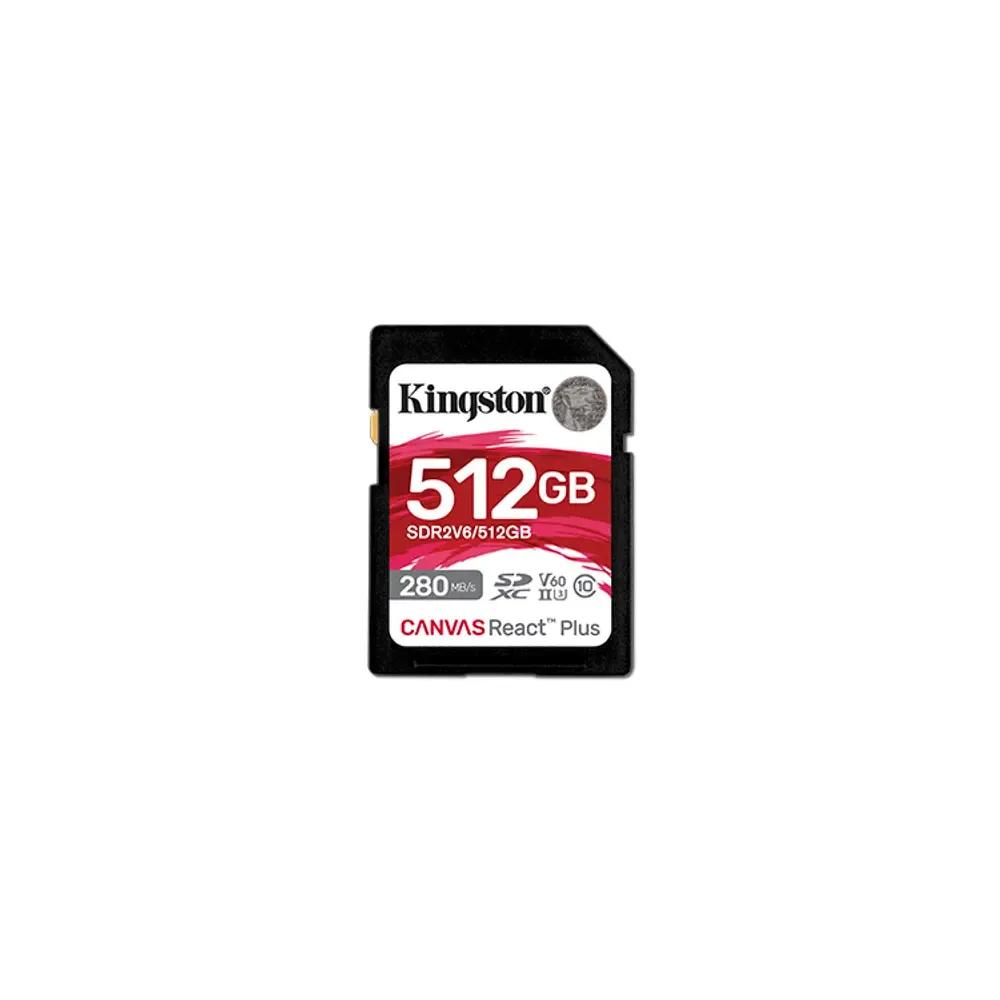 KINGSTON Memory Card Secure Digital SDR2V6512GB Canvas React Plus V60 SD