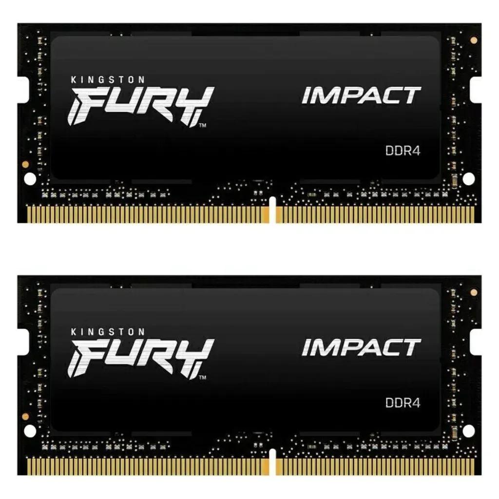 KINGSTONMemoryKF432S20IBK264FURYImpactDDR4SODIMM3200MTsKITOF22X32GB
