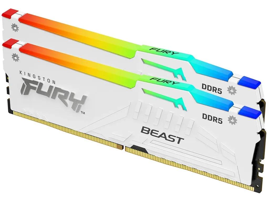 KINGSTONMemoryKF556C36BWEAK2-64FURYBeastWhiteRGBDDR55600MTs64GBKITOF2