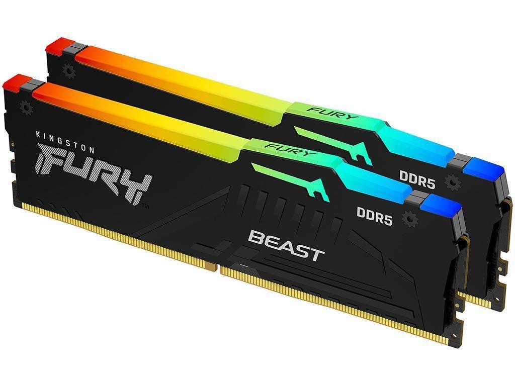 KINGSTONMemoryKF560C30BBEAK2-64FURYBeastBlackRGBDDR56000MTs64GBKITOF2EXPO