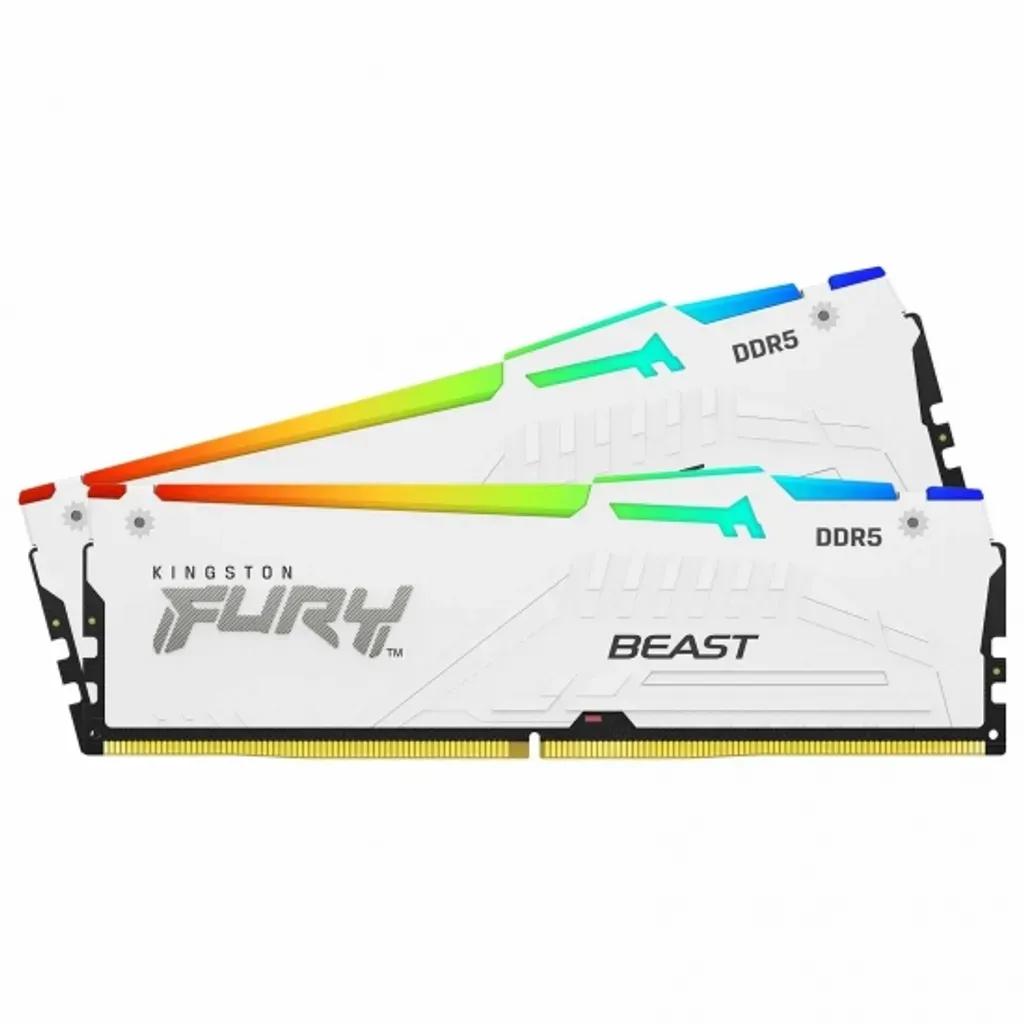 KINGSTONMemoryKF560C30BWEAK2-64FURYBeastWHITERGBDDR56000MTs64GBKITOF2