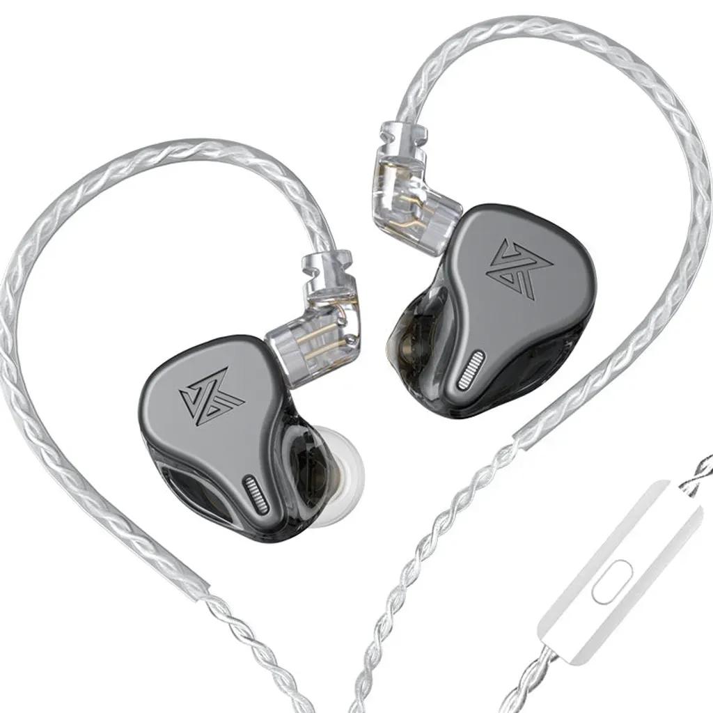 KZDQ6GreyWithMic-IEM35HBBTunedImprovedInEarMonitorEarphones3DDDynamic