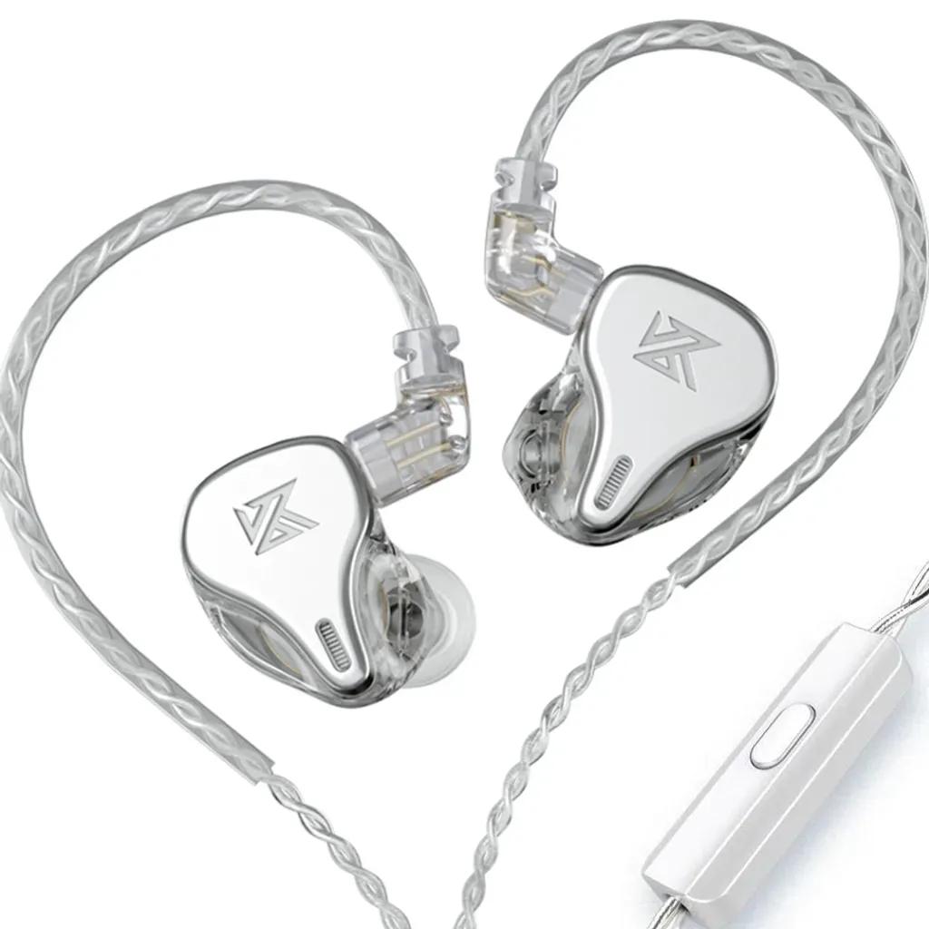 KZDQ6SilverWithMic-IEM35HBBTunedImprovedInEarMonitorEarphones3DDDynamic
