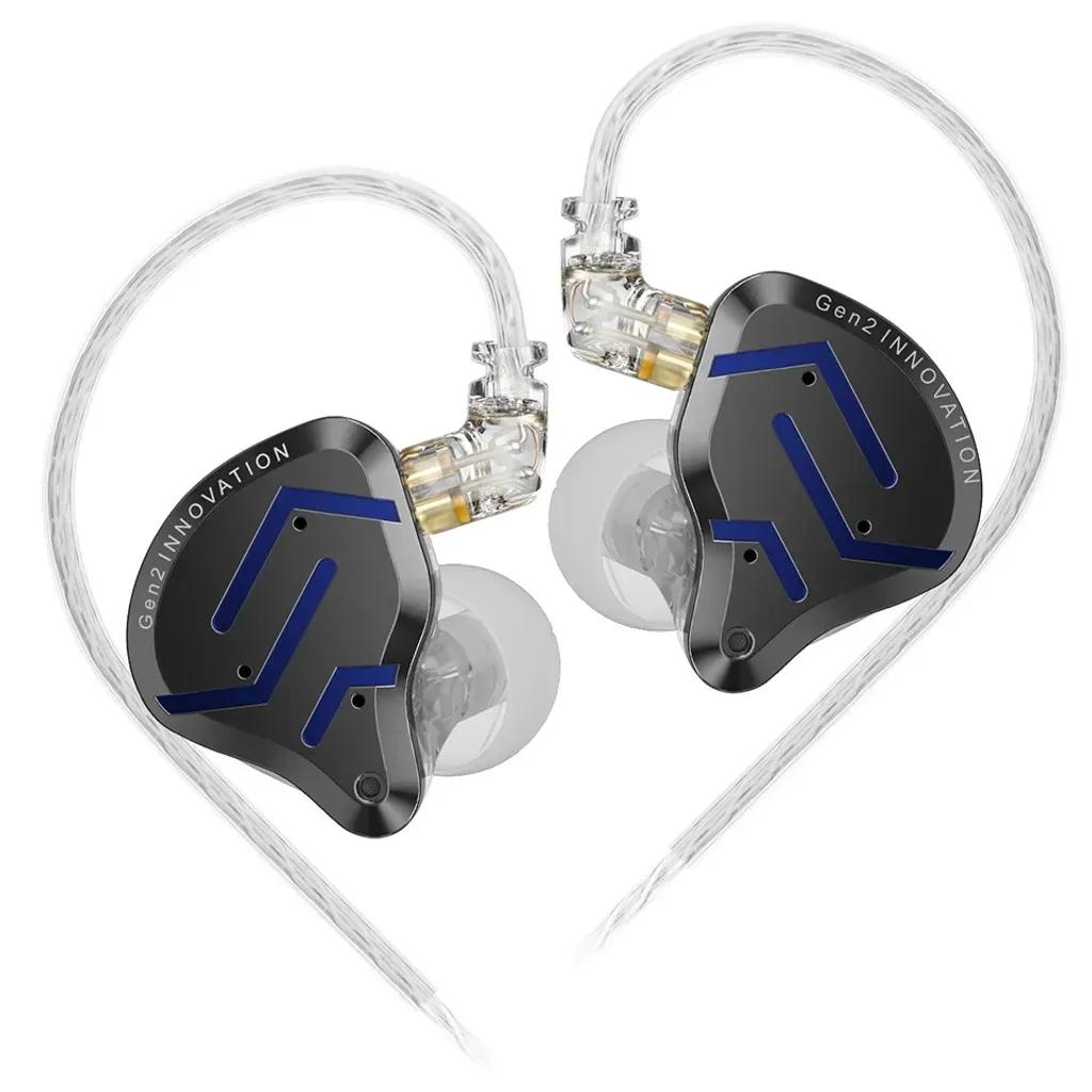 KZZSNPRO2BlackBlueNoMic-IEM35InEarMonitorEarphonesHybrid1BA1DD10mmmetalHIFI