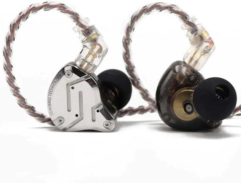 KZZS10PROBlackNoMic-IEM35MusicianInEarMonitorEarphones4BA1DD5Driver10mmmetal