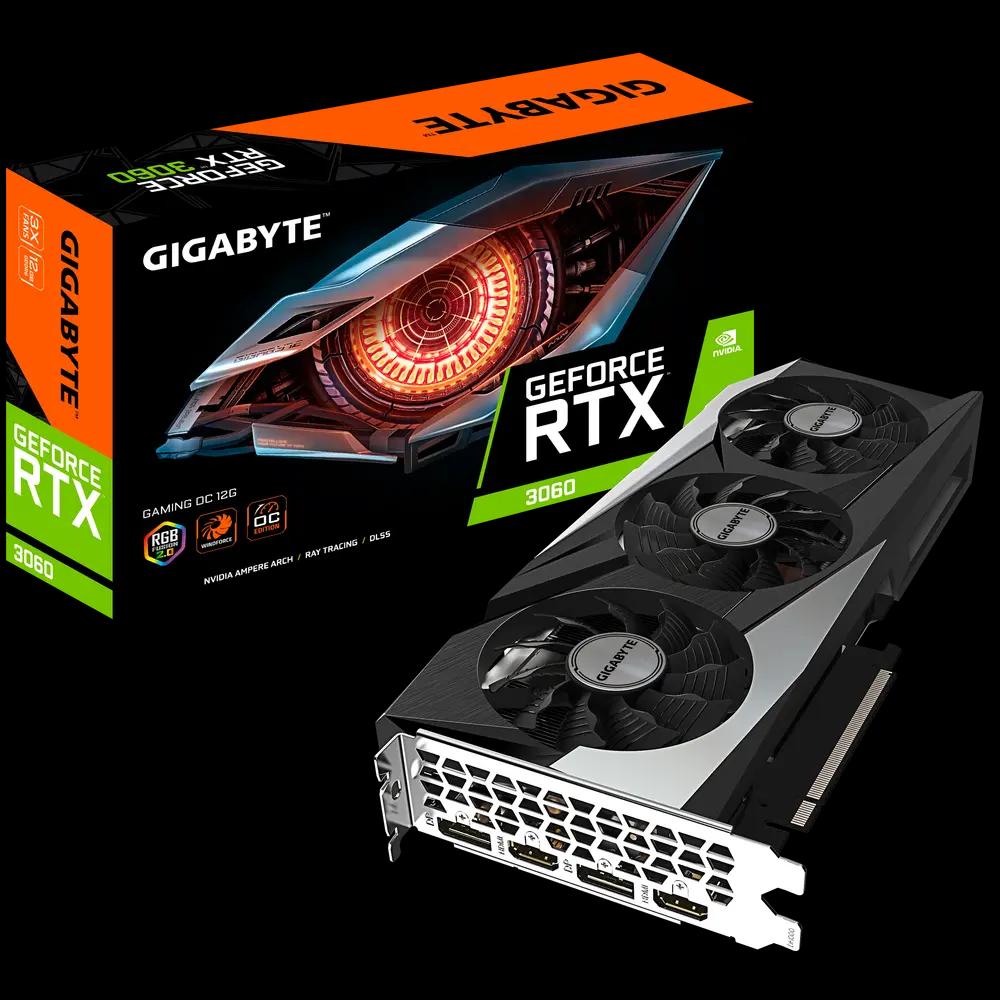 Κάρτα Γραφικών (VGA) Nvidia Gigabyte GeForce RTX 3060 Gaming OC (12GB, GDDR6, 192bit)_1.webp
