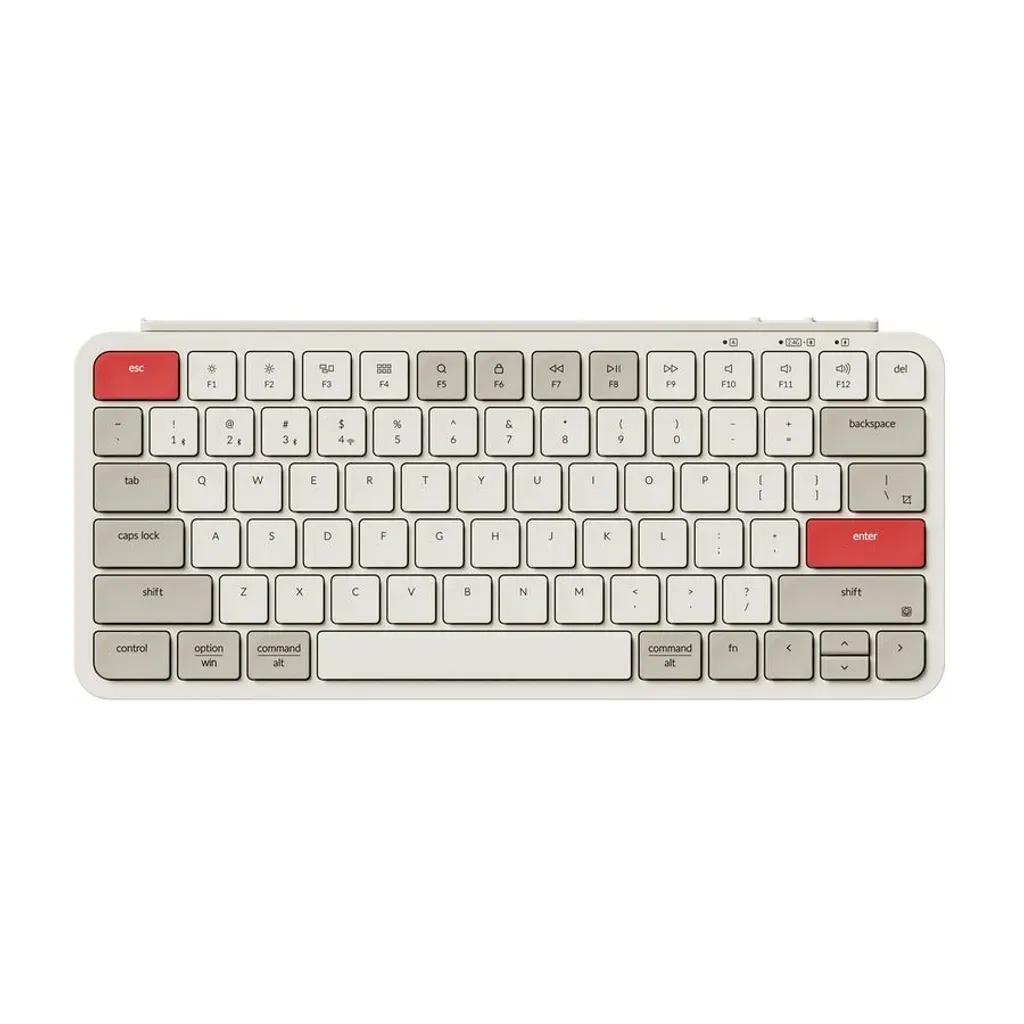 KeychronB1ProB1P-K13UltraslimMiniWirelessBTKeyboardZMKOnlinecustomizeRetroRed75US