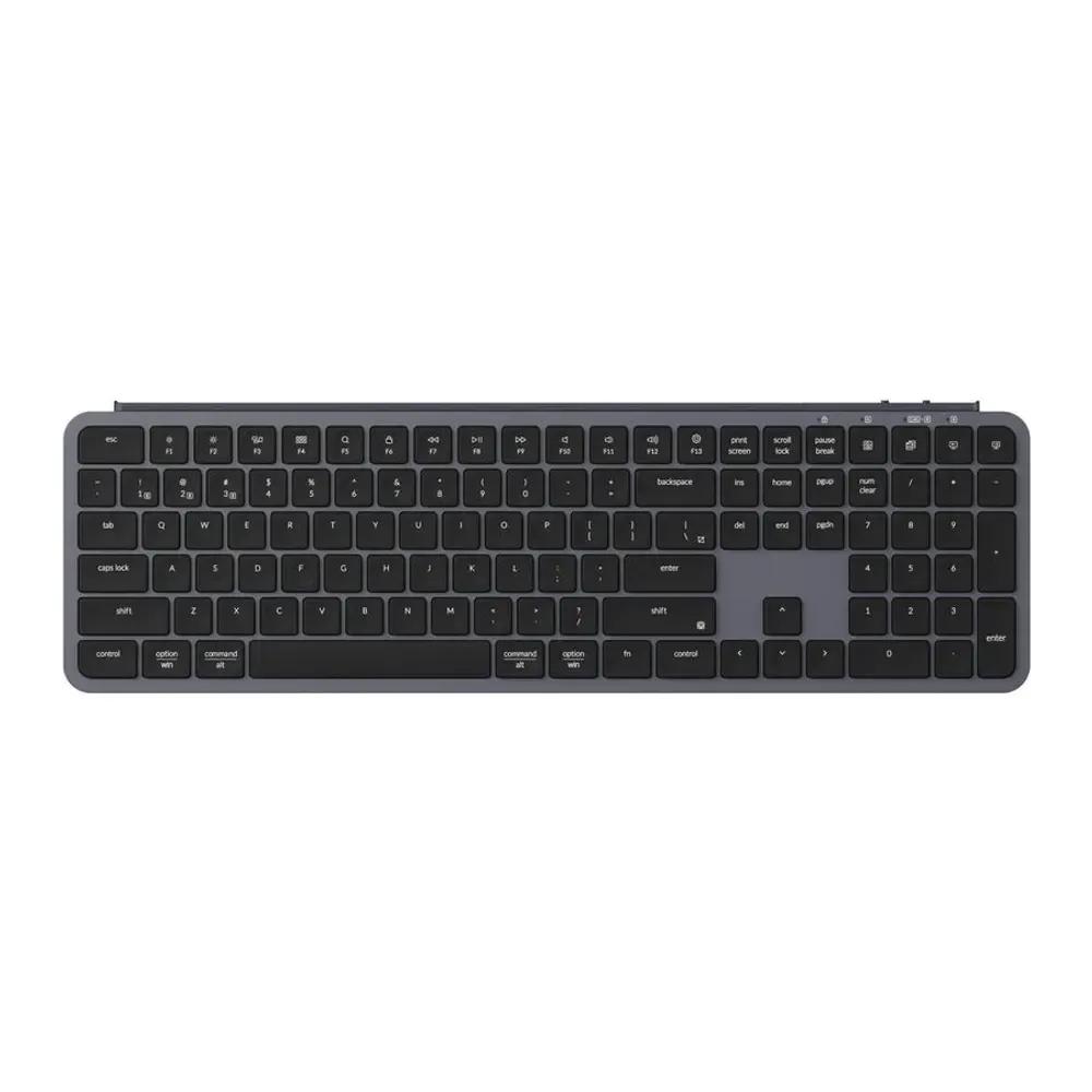 Keychron B6 Pro B6P-K1 Ultraslim Wireless BT Keyboard ZMK Online customization - Gray US Layout
