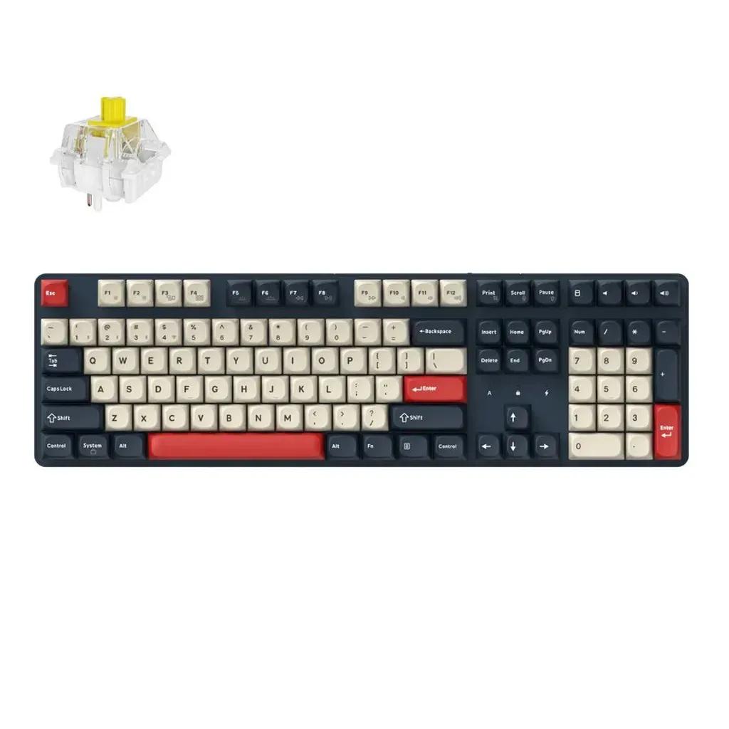 KeychronJ5KJ5-H4ZQMKWirelessMechanicalKeyboardBananaSwitchHot-SwapRGB100USDarkBlue
