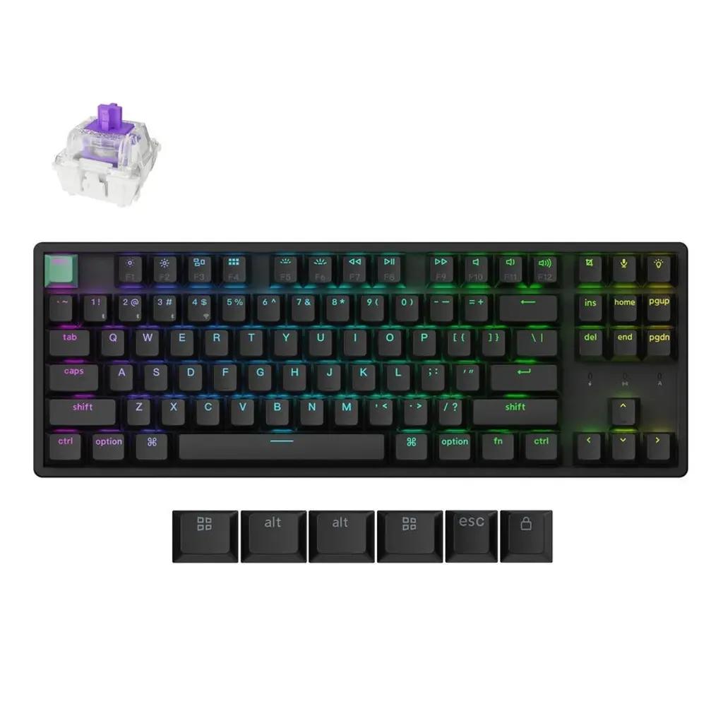 KeychronK8HEK8H-J1Shine-ThroughWirelessMagneticHallEffectRGBKeyboard80USLayout