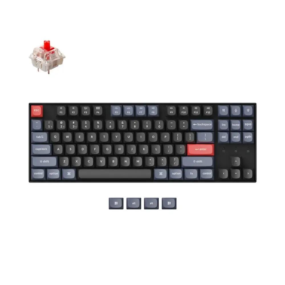 Keychron K8 Pro QMKVIA K8P-H1 Wireless Mechanical Keyboard - Red Switch - Hot Swappable US Lay