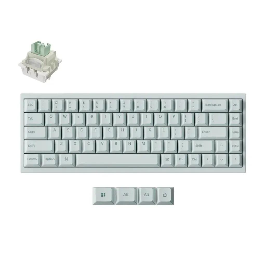 KeychronQ16HEQ16HW-L1QMKCeramicCustomHallEffectKeyboardRGBLimeSwitch65USGreen