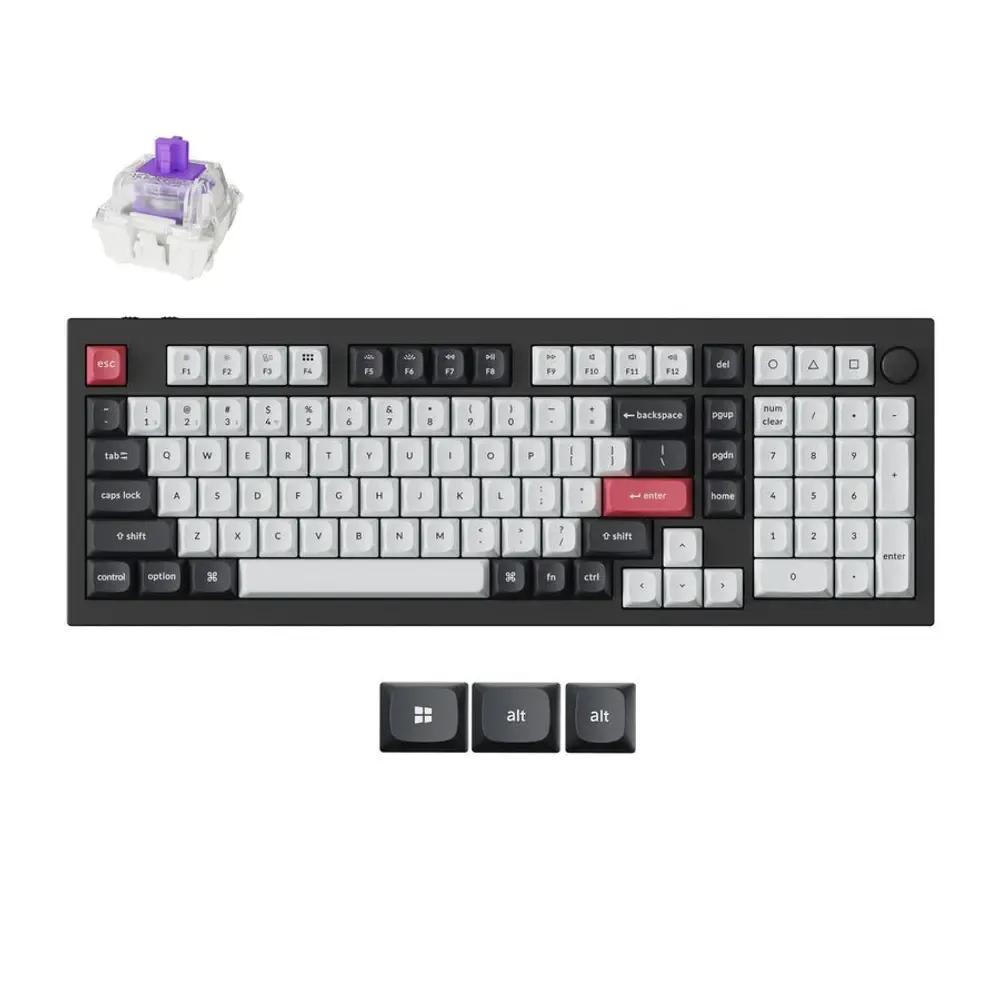 KeychronQ5HEQ5H-M1QMKWirelessCustomHallEffectKeyboardPurpleSwitch96USLayout