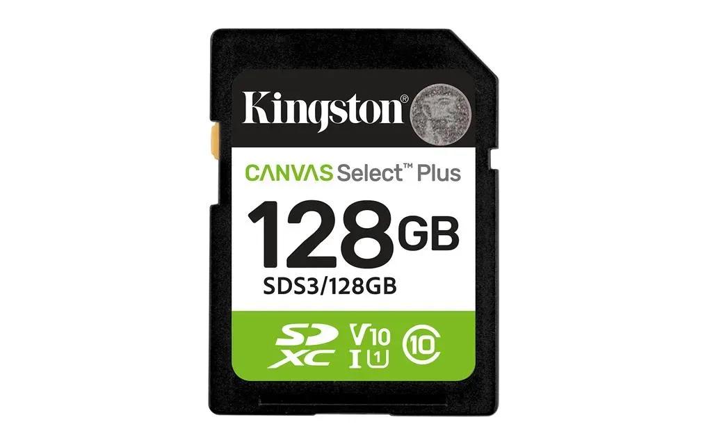 KingstonTechnology128GBSDXCCanvasSelectPlusGen3150MBsC10UHS-IU1V10