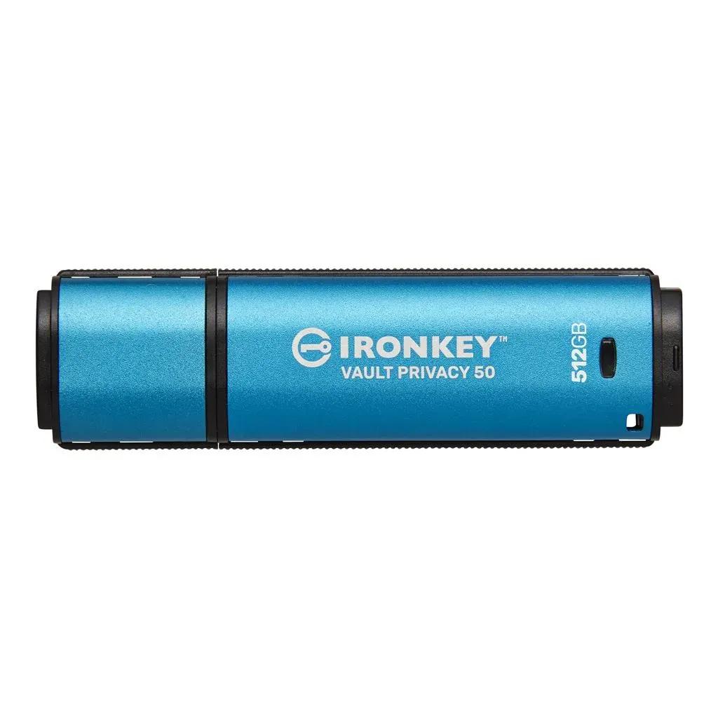 KingstonTechnologyIronKeyVaultPrivacy50USBflashdrive512GBUSBType-C3.2Gen13.1Gen1Blue
