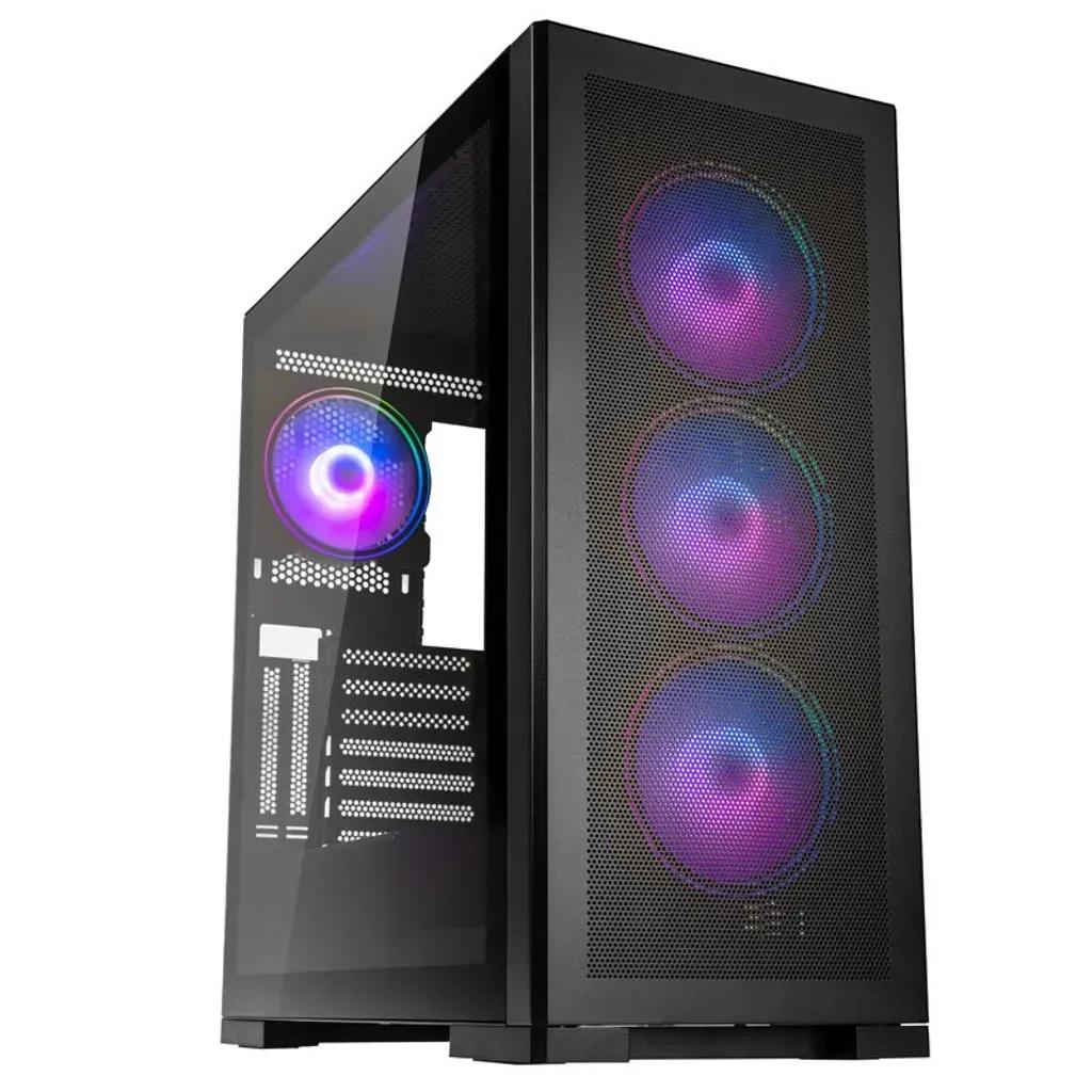 KolinkUnityMeshbayARGBMidiATXTowerCase-400mmclearance4pre-installedfanscontroller