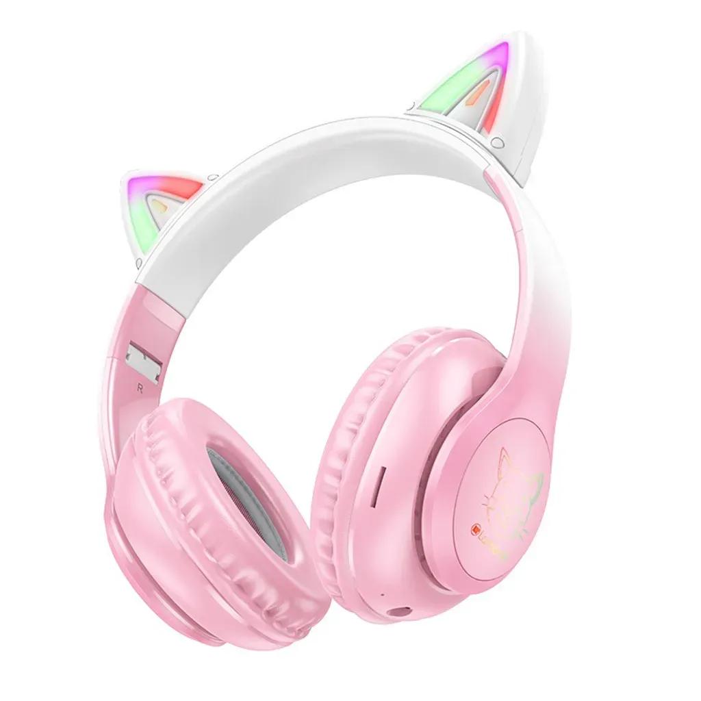 LAMTECHBT5.3KIDSHEADPHONESCHERRYBLOSSOMKITTYCAT