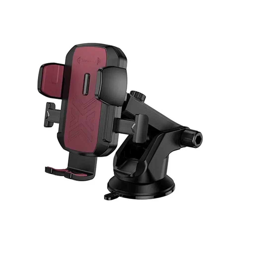 LAMTECHMULTI-ANGLECLAMPINGCARHOLDERFORSMARTPHONESUPTO7BLACKRED