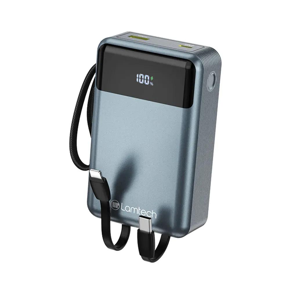 LAMTECHPOWERBANK20000MAHWITHTYPE-CANDLIGHTNINGBUILT-INCABLESQC3.0PD65W