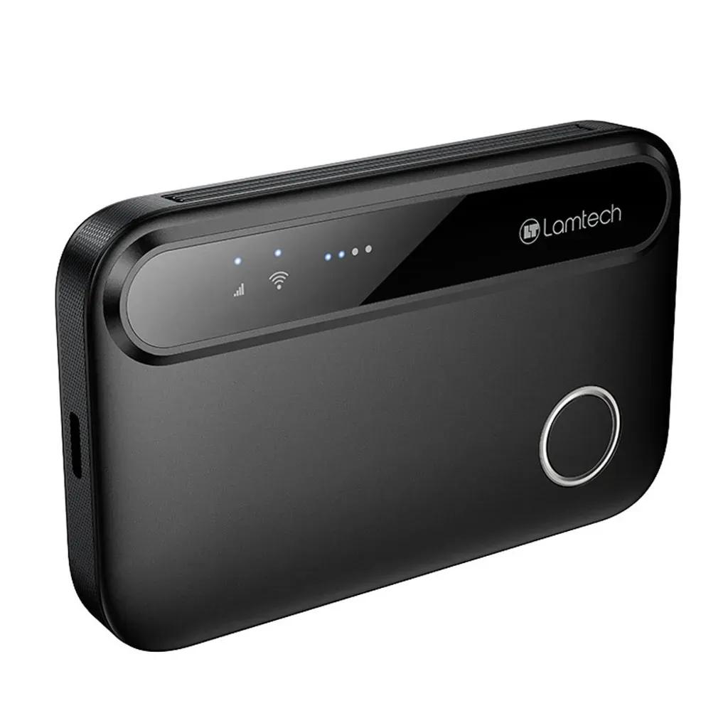 LAMTECH4GLTEWIFI6PORTABLEROUTERBLACK