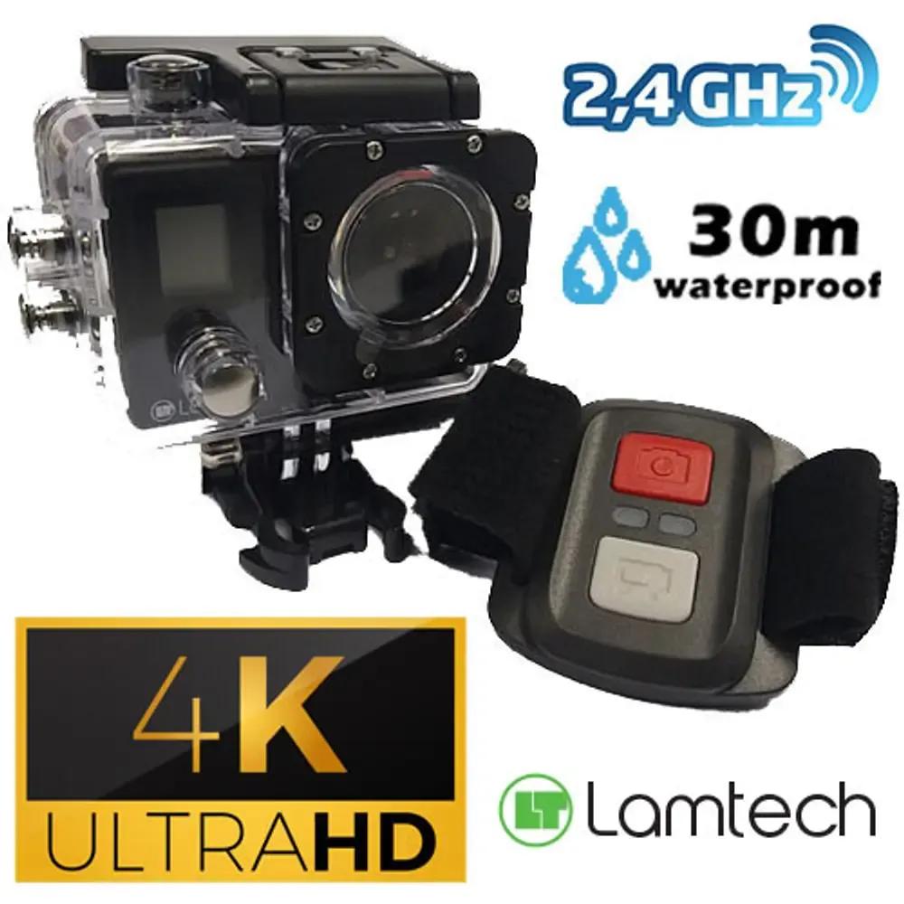 LAMTECH 4K ACTION CAMERA DUO WITH Wi-Fi 2.4G REMOTE CONTROL