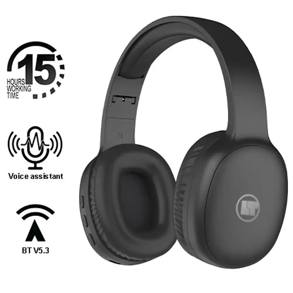 LAMTECH BT5.3 FOLDABLE HIGH FIDELITY HEADPHONES BLACK