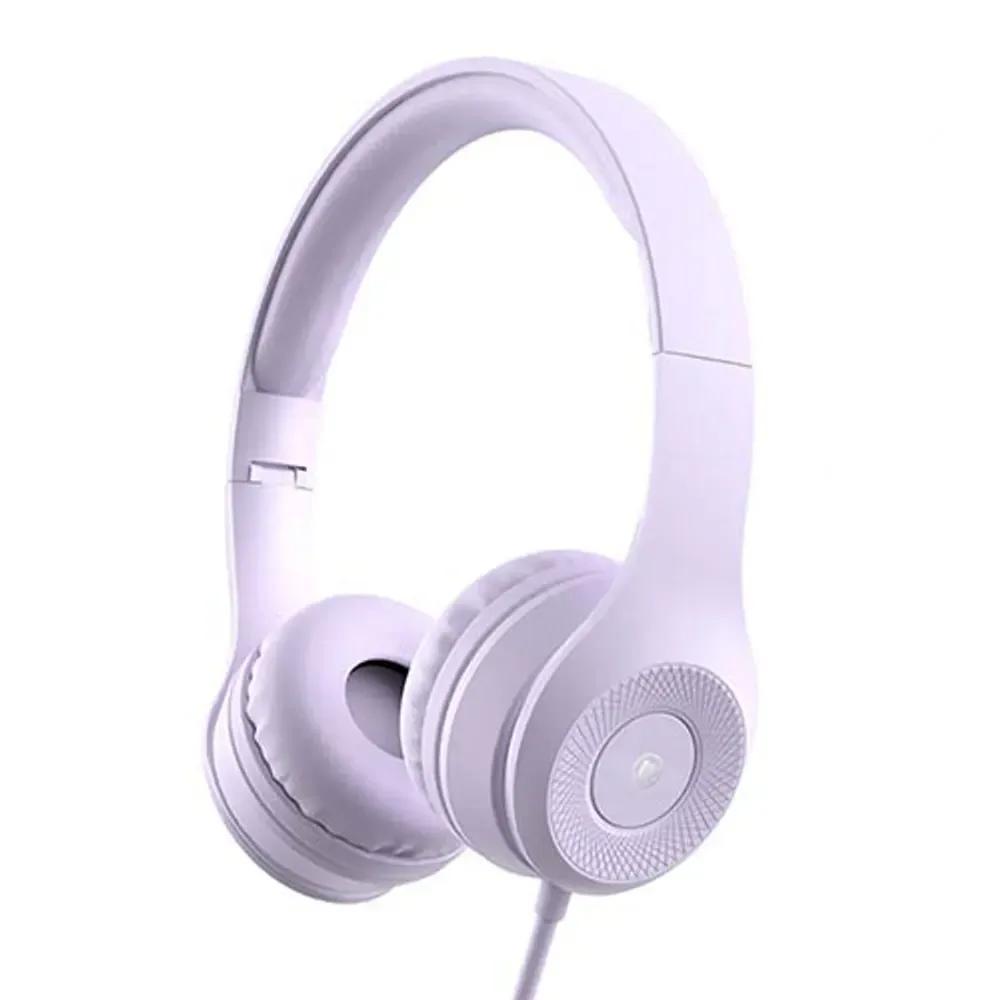 LAMTECH EXTRA BASS STEREO HEADPHONES WITH MIC PURPLE