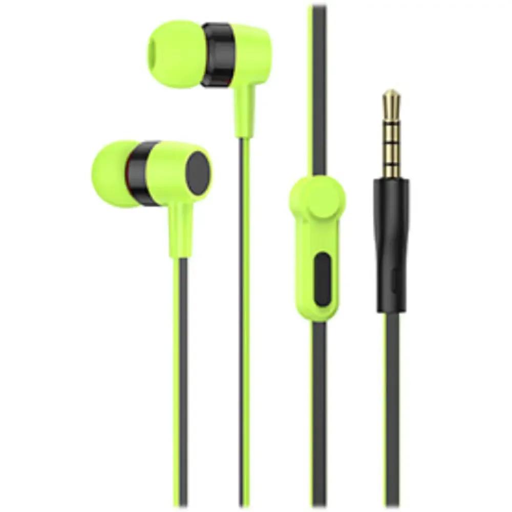 LAMTECH HANDSFREE WITH MIC 35MM JACK GREEN