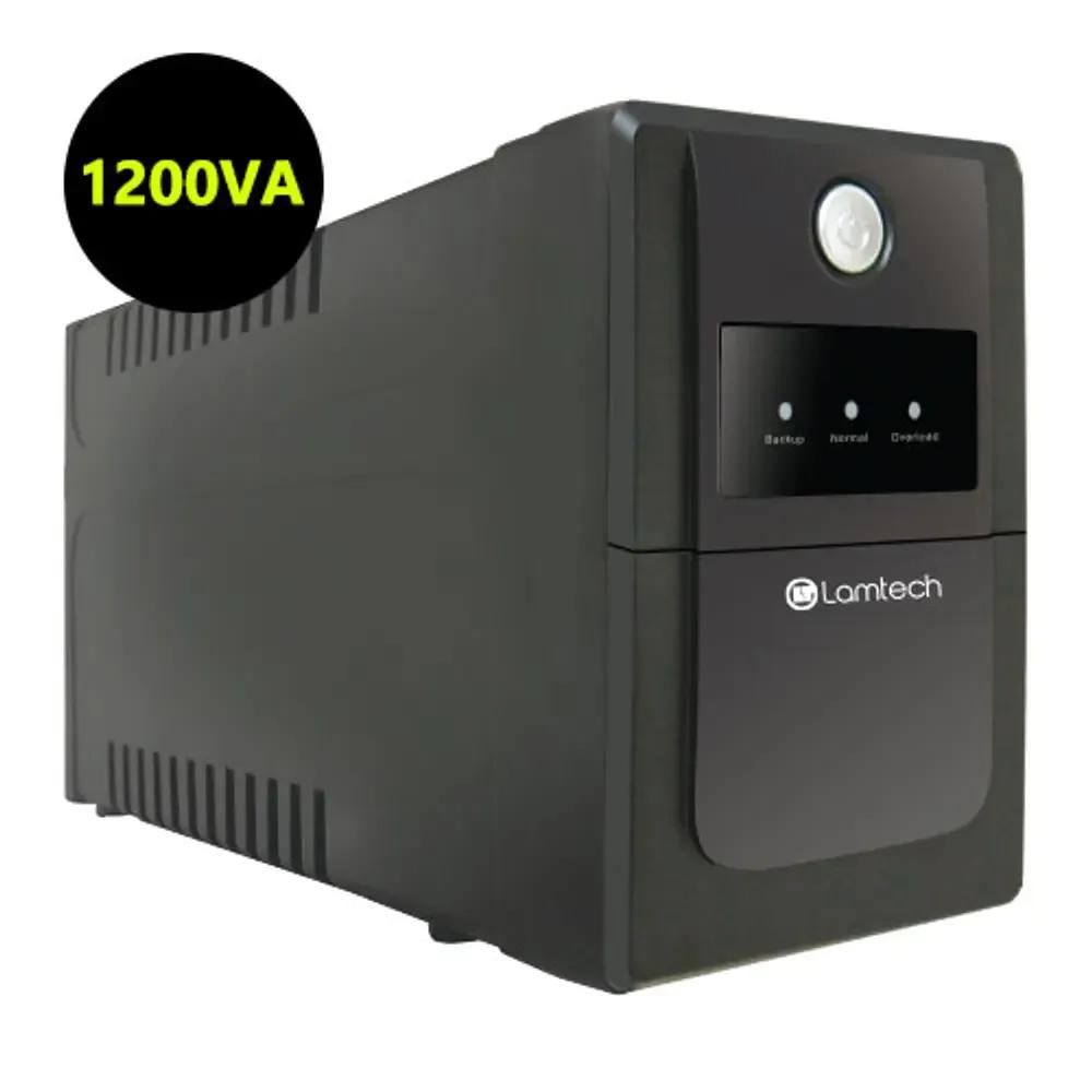 LAMTECH UPS WITH AVR 1200V CPU 2x12V7AHPLASTICUSB4 SCHUKO SOCKET
