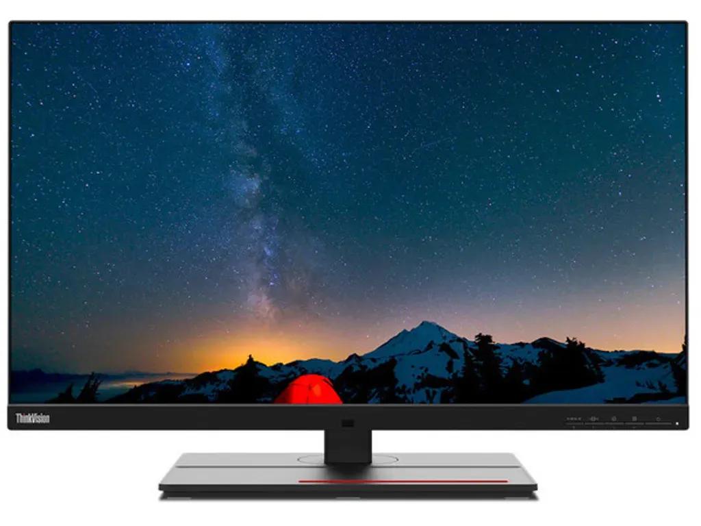 LENOVOMonitorThinkVisionP27u-2027aposapos4KIPSSlimBezelHDMiDisplayPortUSBHeightadjustableSpeakers3YearsW