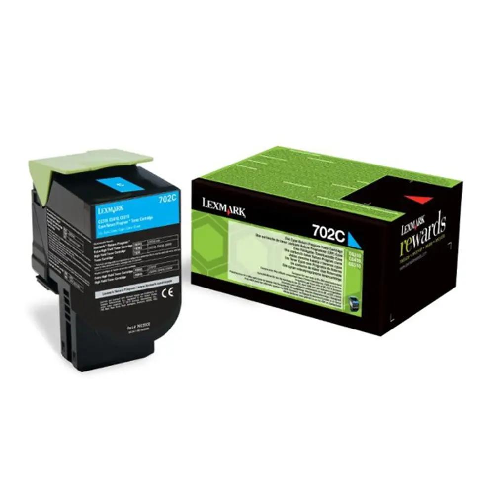 LEXMARK CS310_410_510 CYAN TONER CRTR SC (702C) RETURN 1k_1.webp