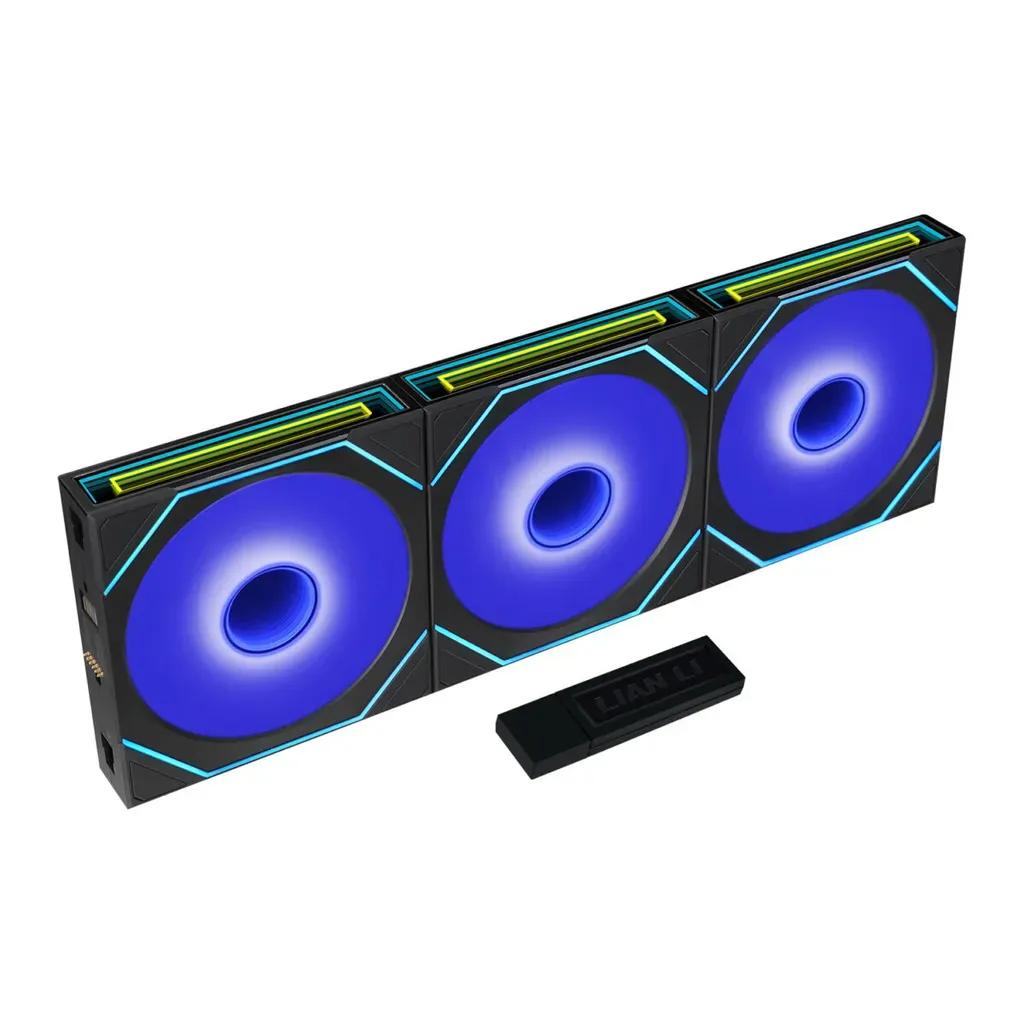LIANLIUNIFANSLINFFLEXReverse-Black-Wireless1203pcscontrollerCaseFan