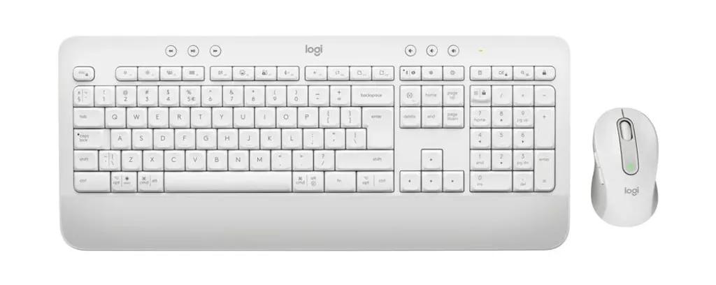 LOGITECHKeyboardMouseWirelessMK650White