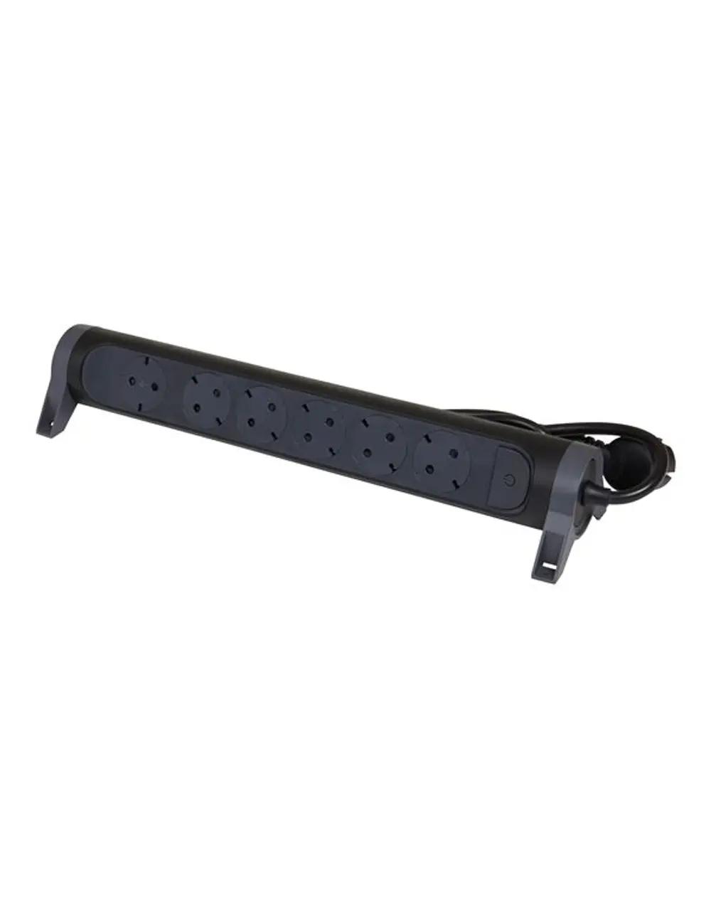 Legrand SurgeArrest 6 Outlets 1.5m Cable Black_Grey Rotating_1.webp
