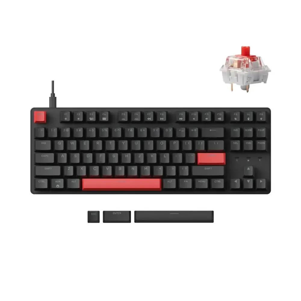 Lemokey X1 QMKVIA X1-A1 Wired Mechanical Keyboard-Red Switch US Layout