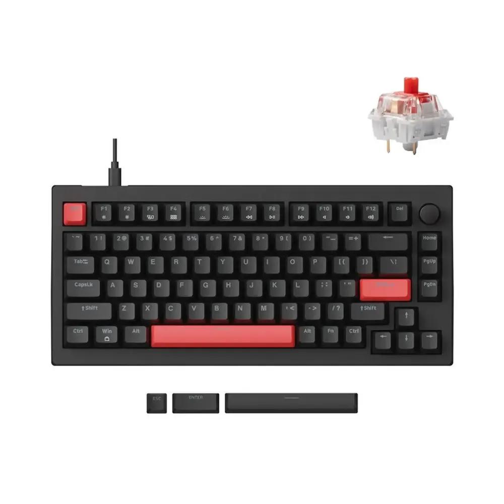LemokeyX4QMKX4-A1WiredMechanicalKeyboard75RedSwitchUSLayout