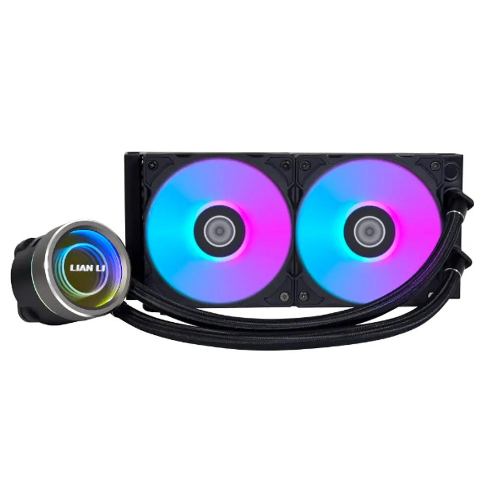 Lian Li Galahad II Trinity 240 Black - AIO GPU Liquid Cooler with ARGB Fans_1.webp