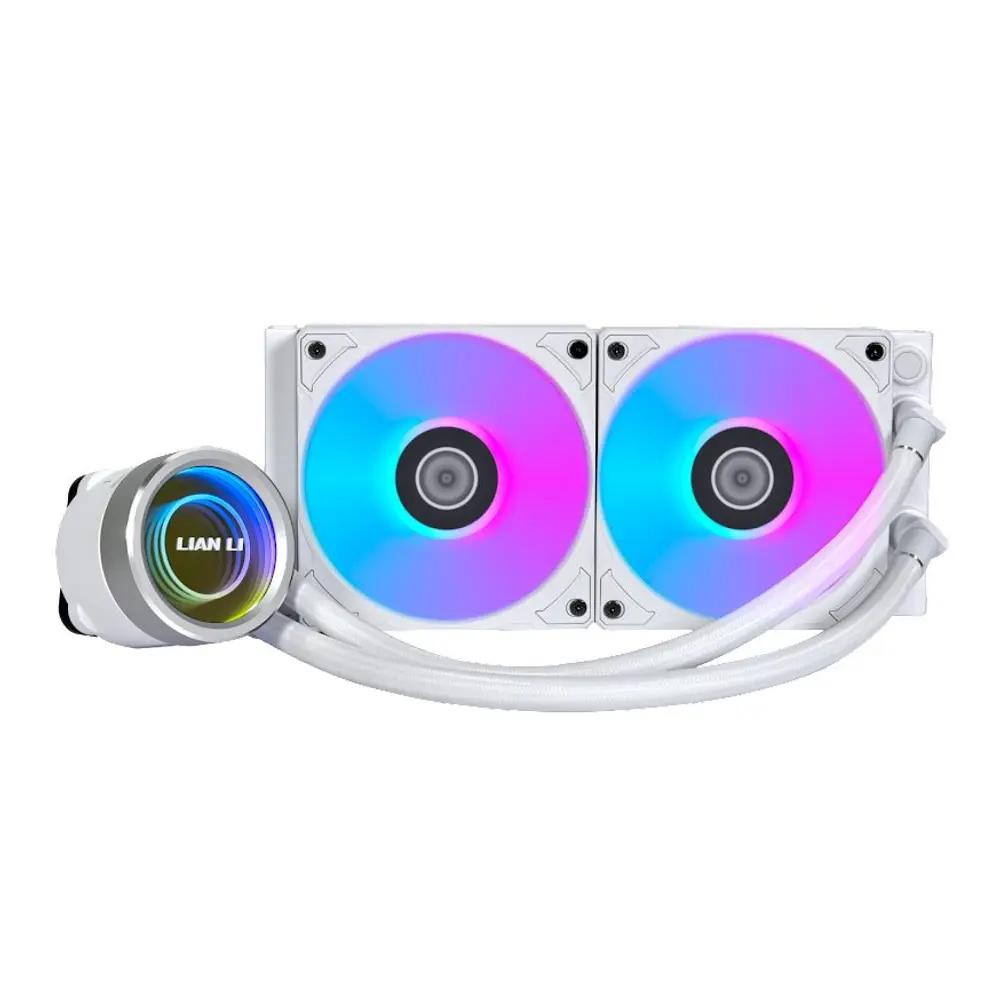 Lian Li Galahad II Trinity 240 White - AIO GPU Liquid Cooler with ARGB Fans_1.webp
