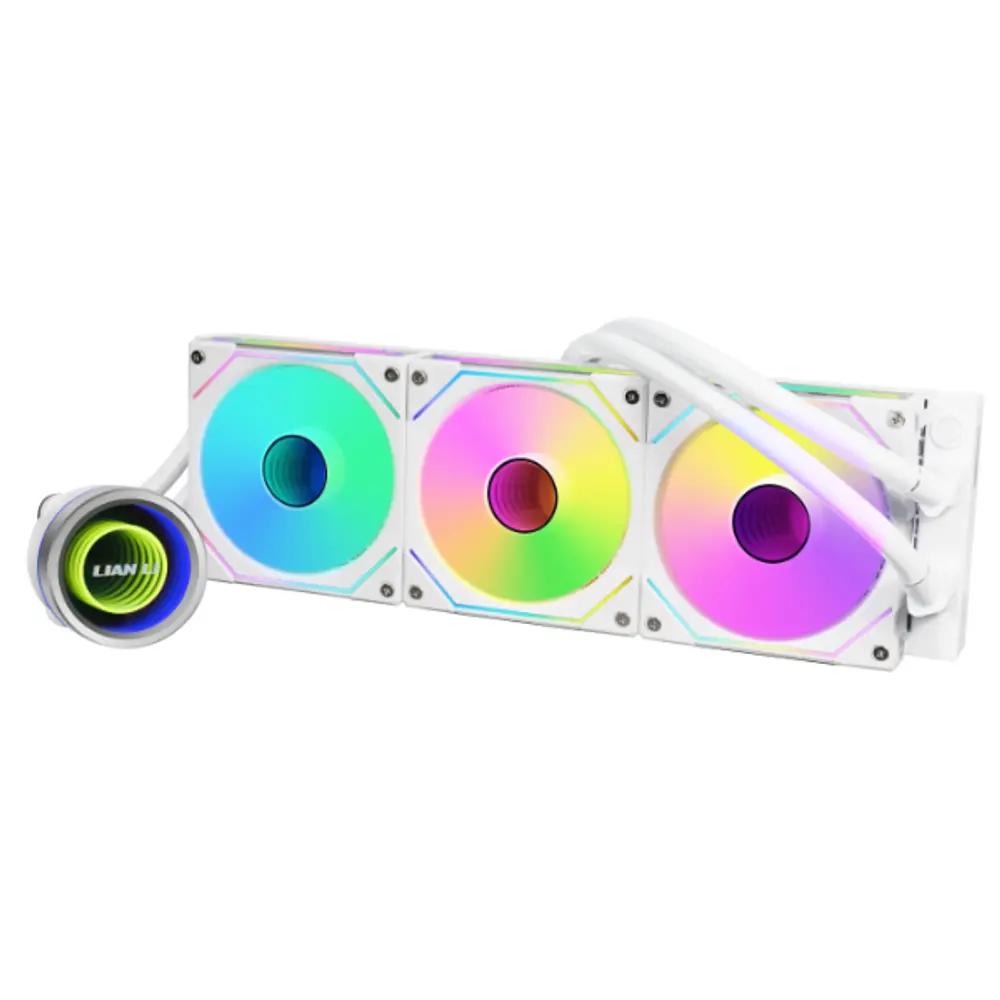Lian Li Galahad II Trinity 360 SL-Inf White - AIO GPU Liquid Cooler with ARGB INFINITY Fans_1.webp