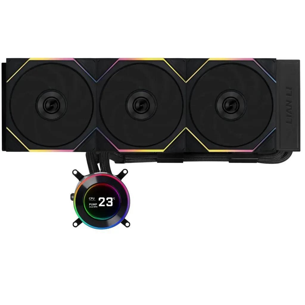 LianLiHydroShiftIILCD-C360RGBCLfanBlack-AIOCPULiquidCoolerwithCLARGBFans