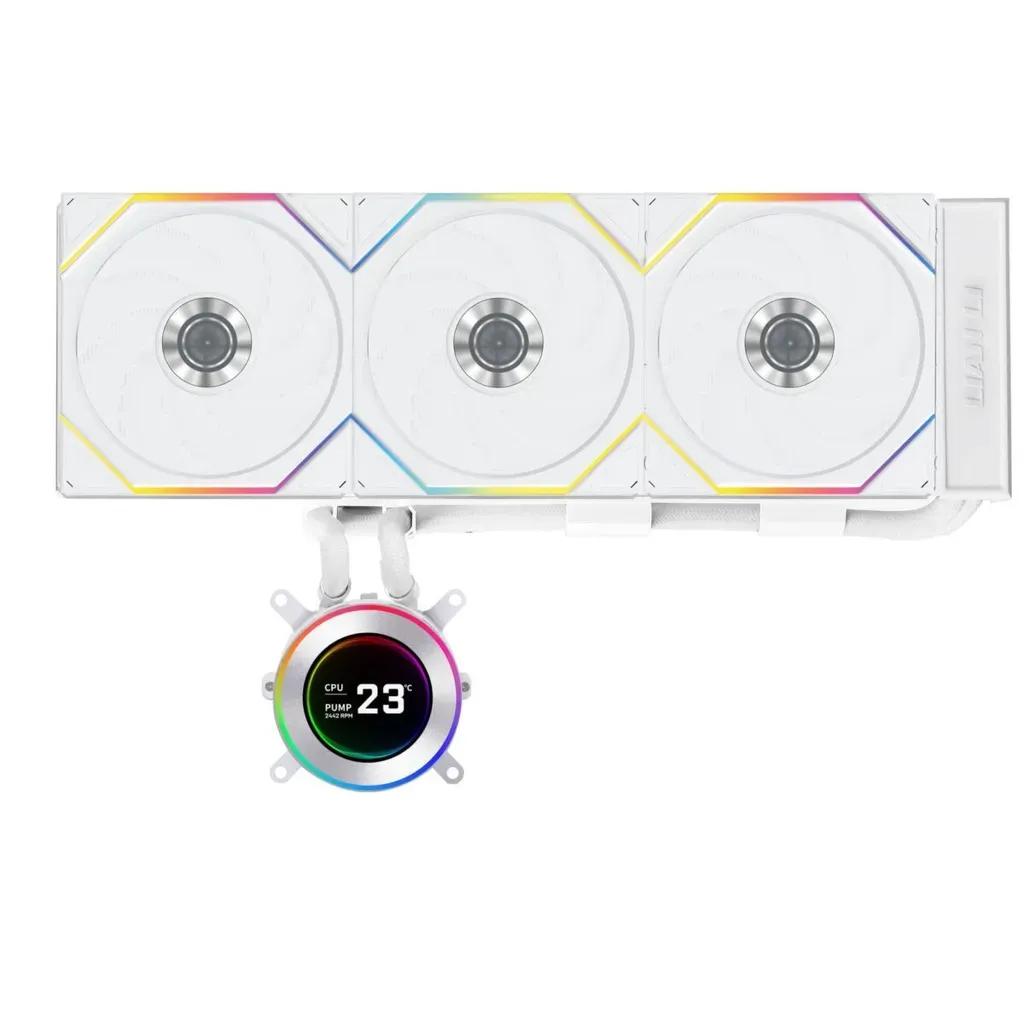 LianLiHydroShiftIILCD-C360RGBCLfanWhite-AIOCPULiquidCoolerwithCLARGBFans