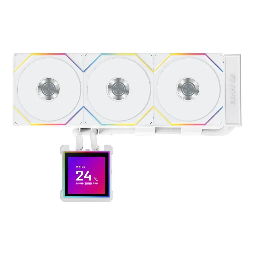 LianLiHydroshiftIILCD-S360TLWhite-RGBAIOCPUCooler-3.4Screen-18511700AM5AM4