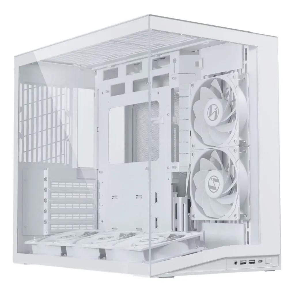 LianLiO11DMiniV2FLOWWHITE-ATXPCGAMINGCASE-5xFANS-IMPROVEDAIRFLOW-GPUSUPPORTBRAC