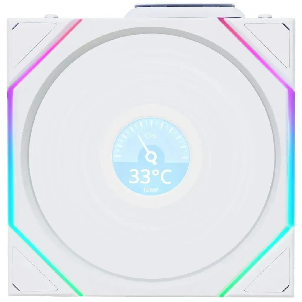LianLiUNIFANTL-LCDWireless140White1pcCaseFan-NoControllerIncluded