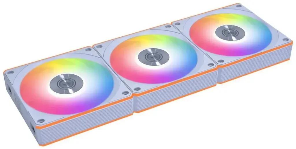 LianLiUNIRGBFANCLWIRELESS120mmReverseBladeWhite-3pcs-Wcontroller-StaticPressure