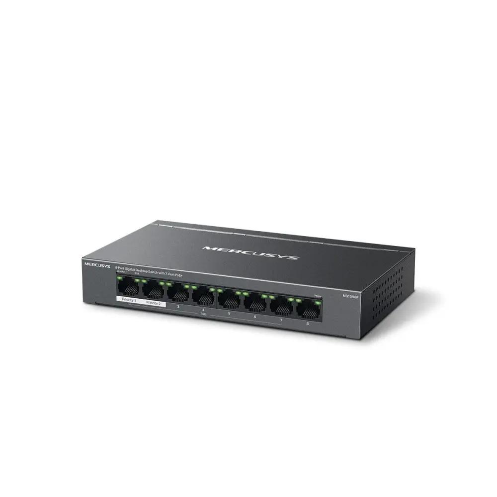 Mercusys 8-Port Gigabit Desktop Switch with 7-Port PoE+_1.webp